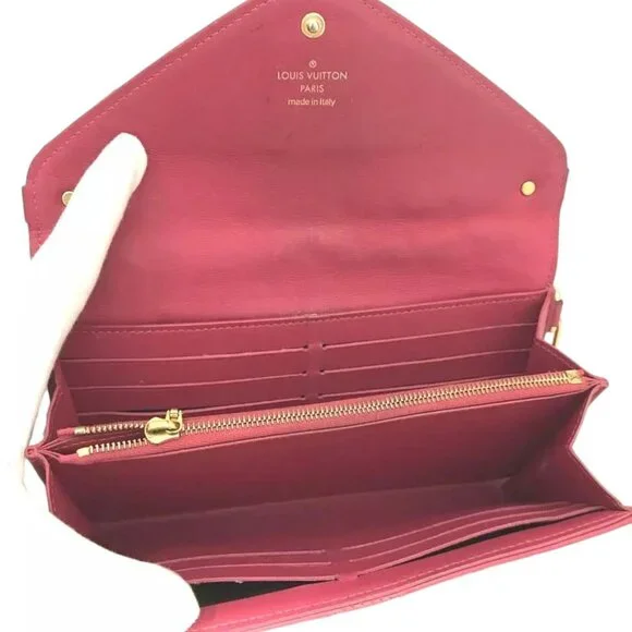 642340BS (X5) Louis Vuitton Wallet Long New Wave Pink Leather - Picture 7 of 10